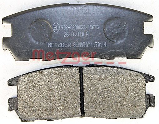 METZGER 1170414 Bremsbelagsatz, Scheibenbremse